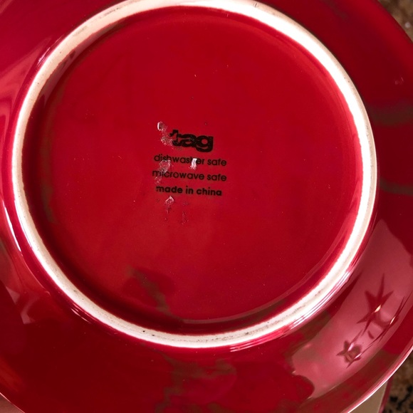 Pottery Barn Holiday Pottery Barn Red Ceramic Heart Dishes And